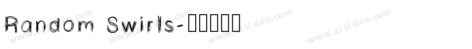 Random Swirls字体转换